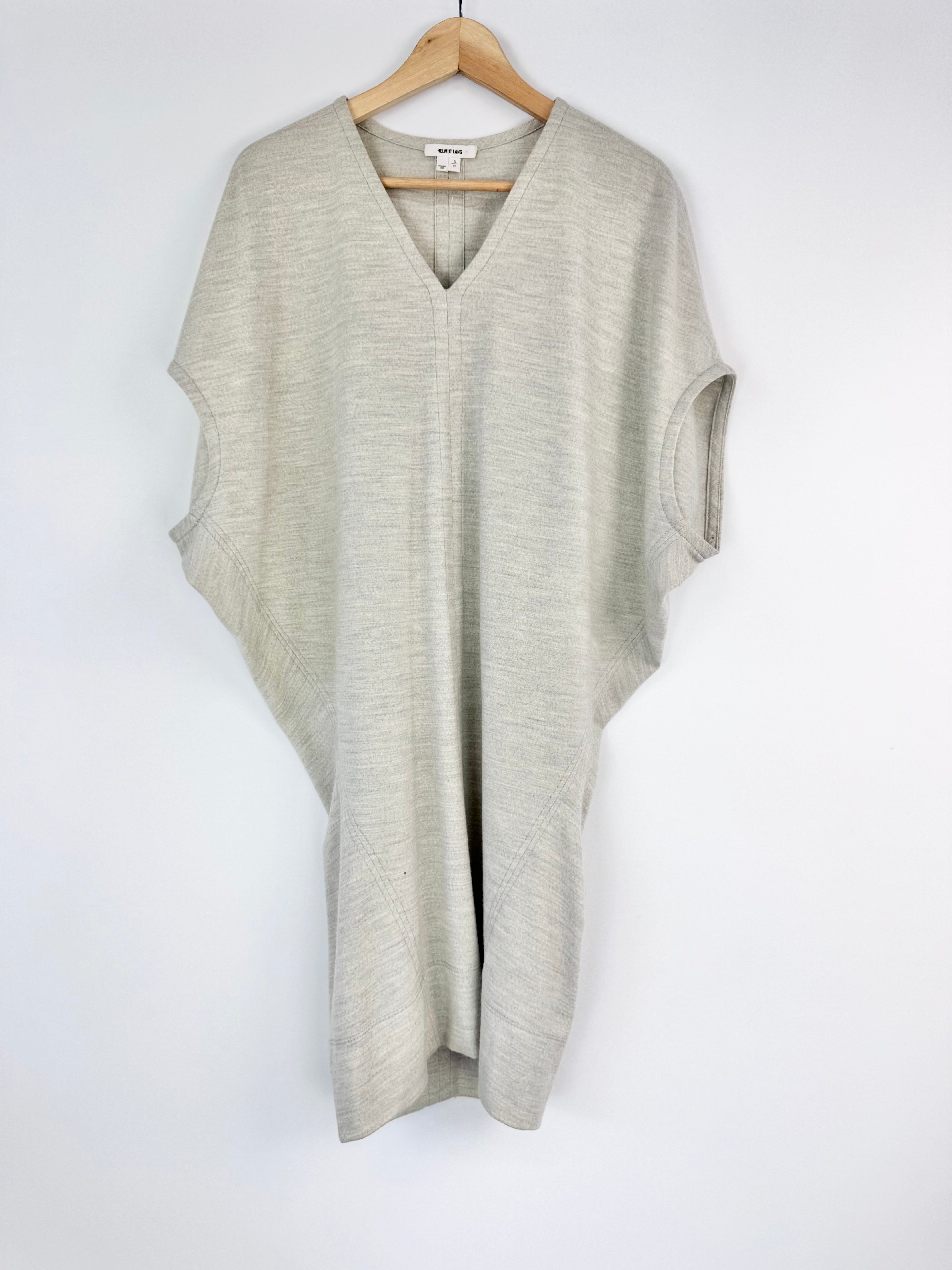 Helmut Lang Cloud Grey Wool Tunic - AU8/10