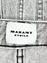 Isabel Marant Étoile Grey Stonewashed Denim Skirt - 40