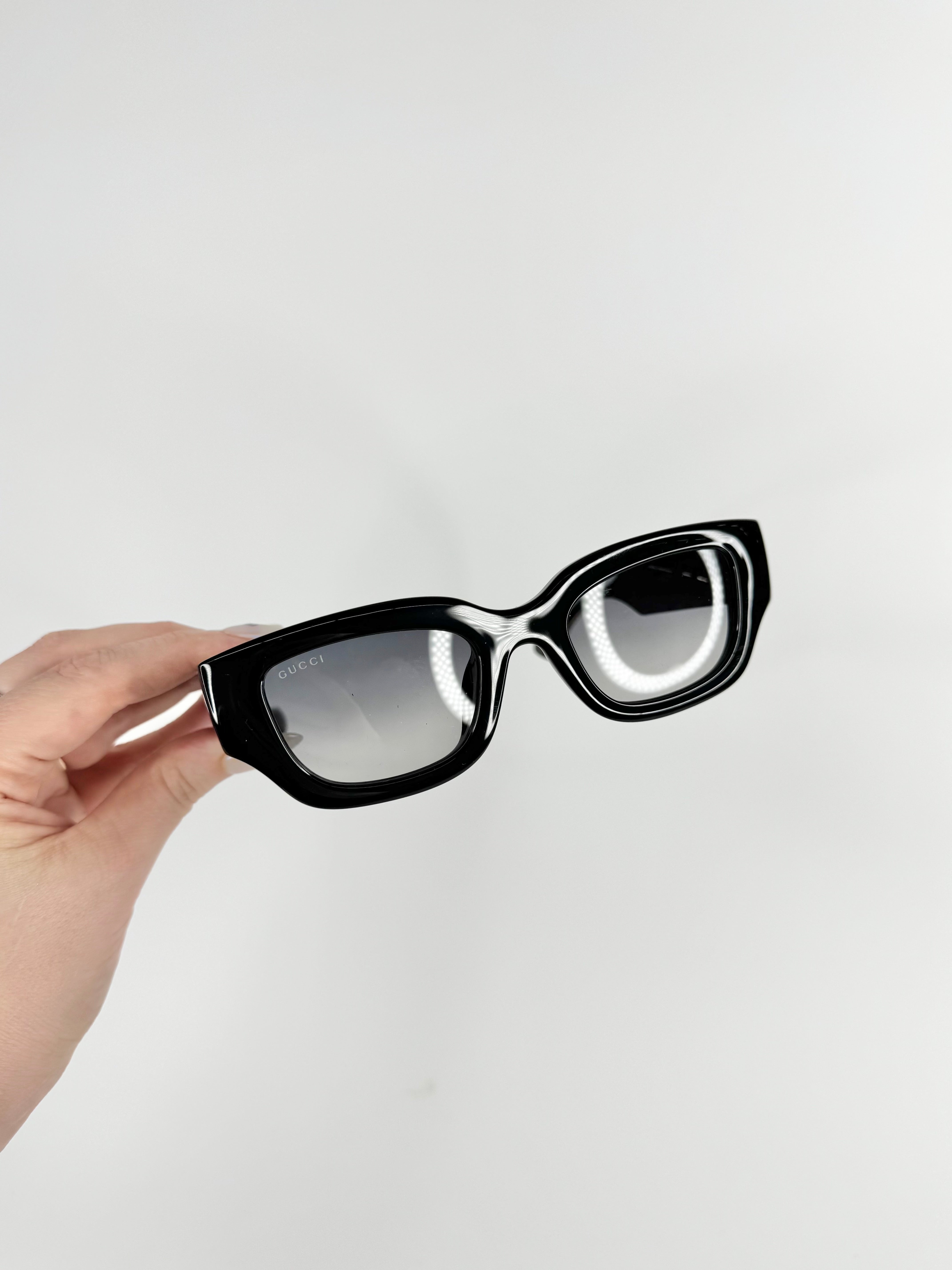 Gucci Black Oversized Square Sunglasses