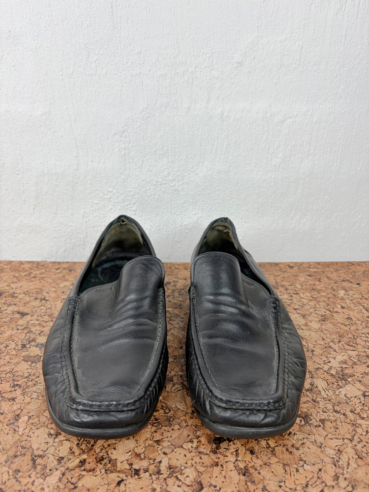 Bally Black Leather Loafers - EU44.5