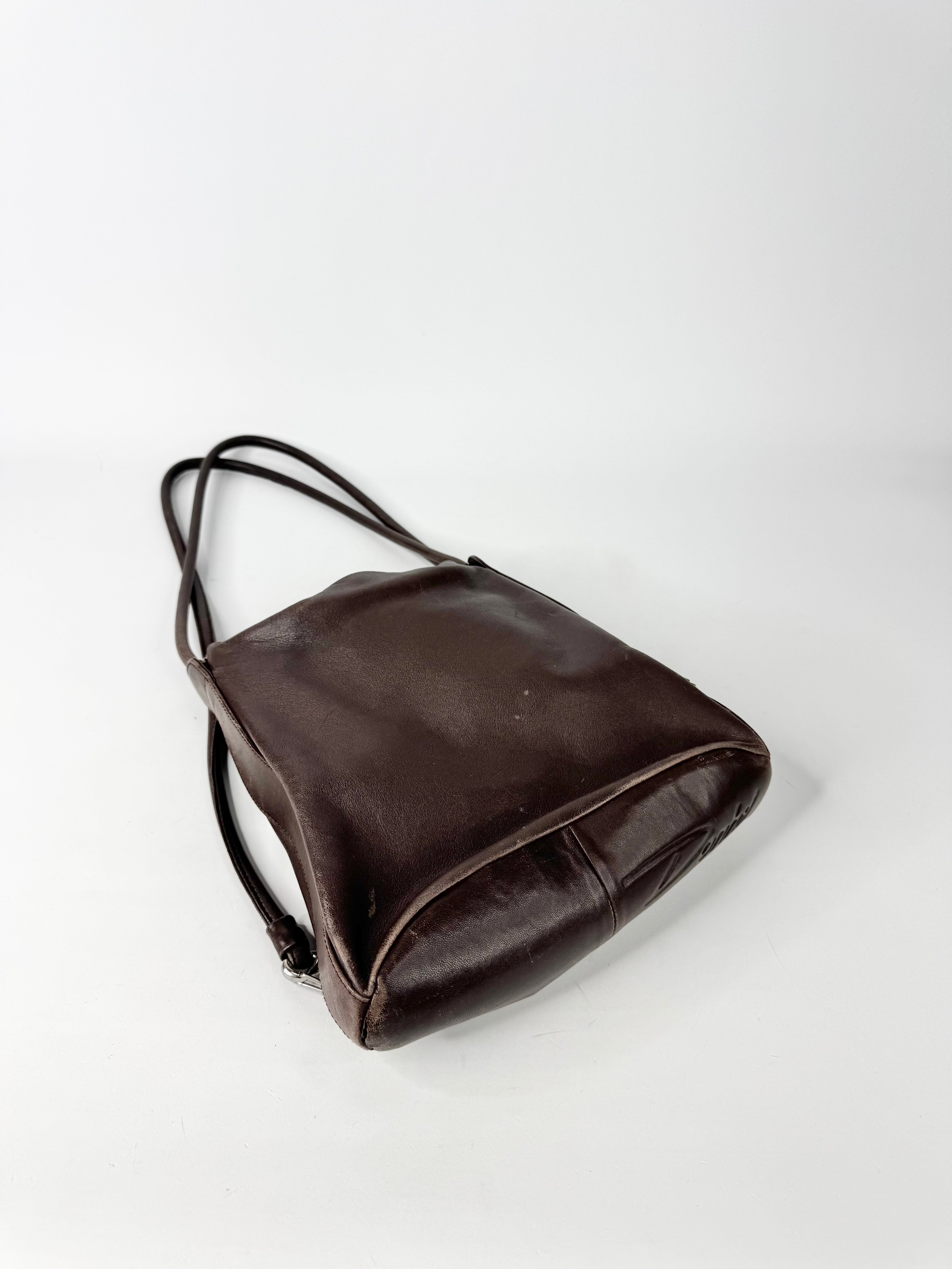 MFW 'Donhil' Convertible Brown Leather Saddle Bag
