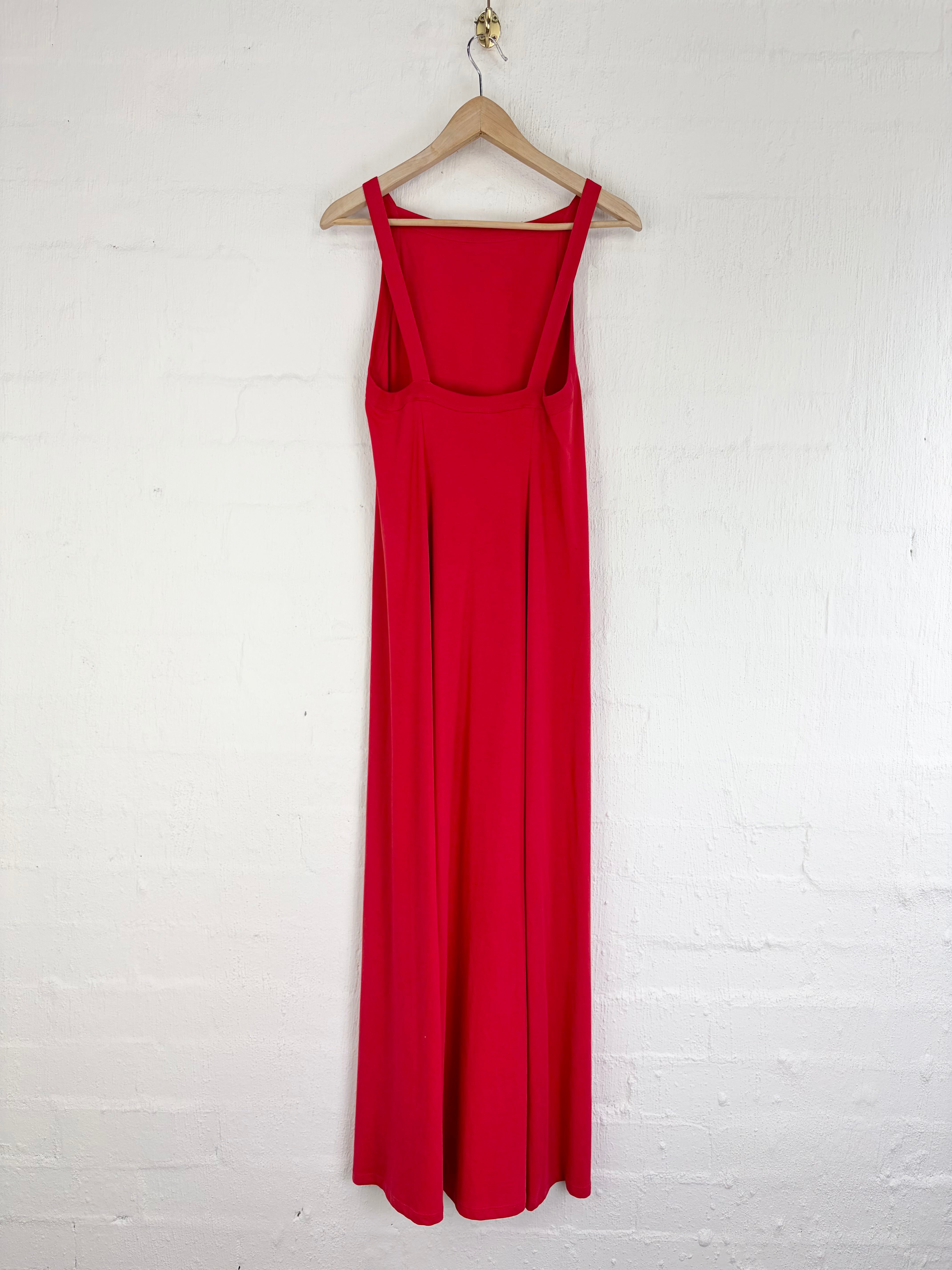 Kowtow Crimson Cotton Maxi Dress - AU6/8