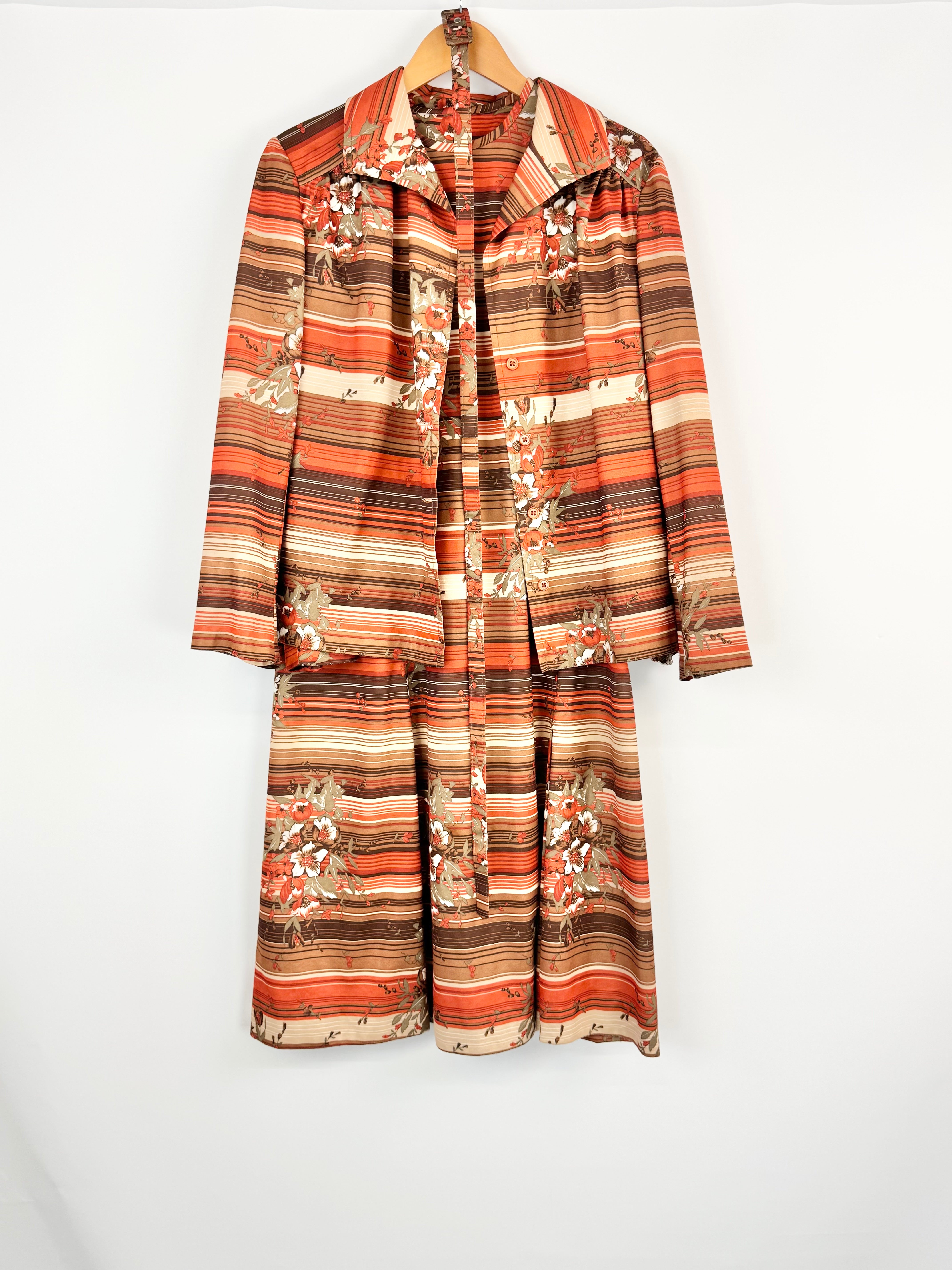 Vintage Autumn Shaded Floral 3 Piece Set - AU12