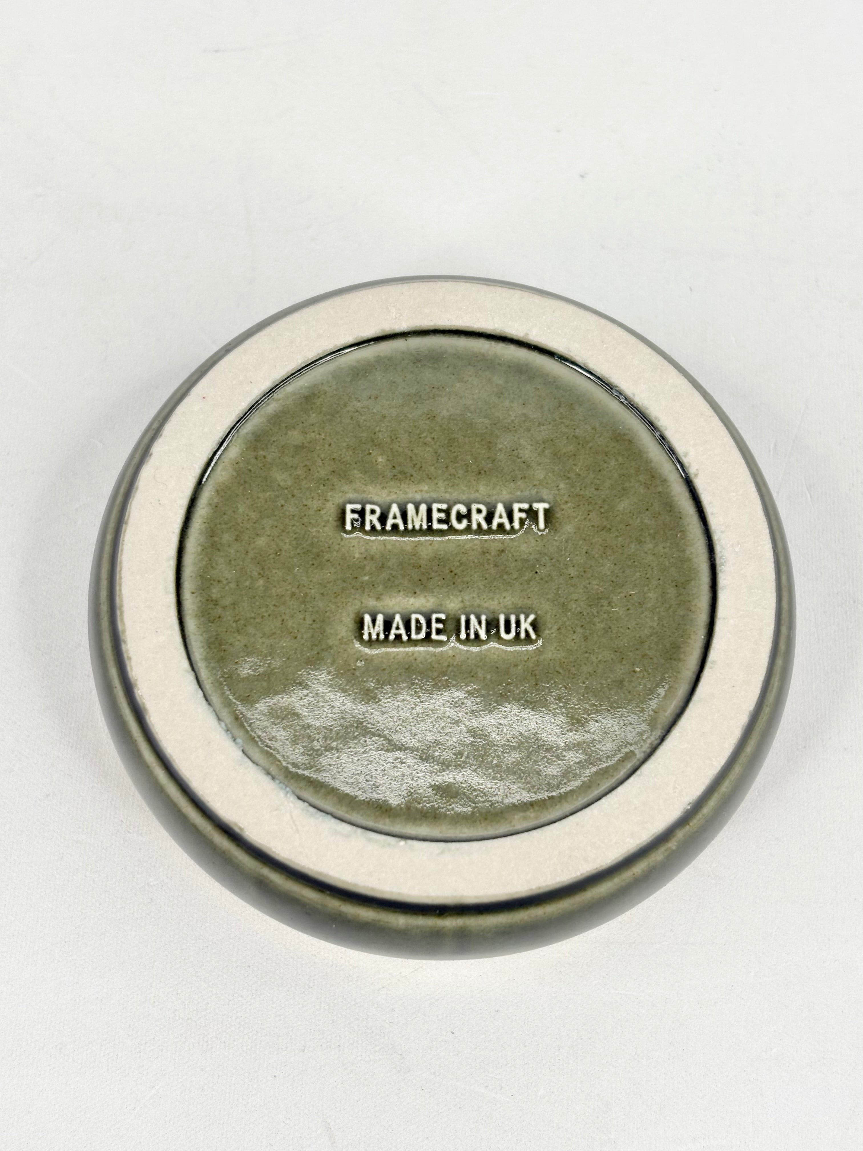 Framecraft Forest Green Porcelain Trinket Box