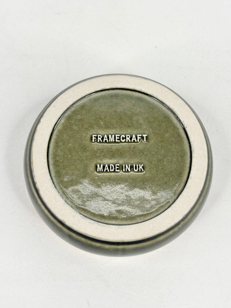 Framecraft Forest Green Porcelain Trinket Box