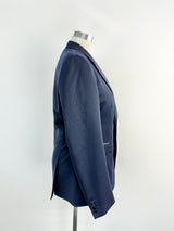 Burberry London Midnight Blue Wool Blazer - 52