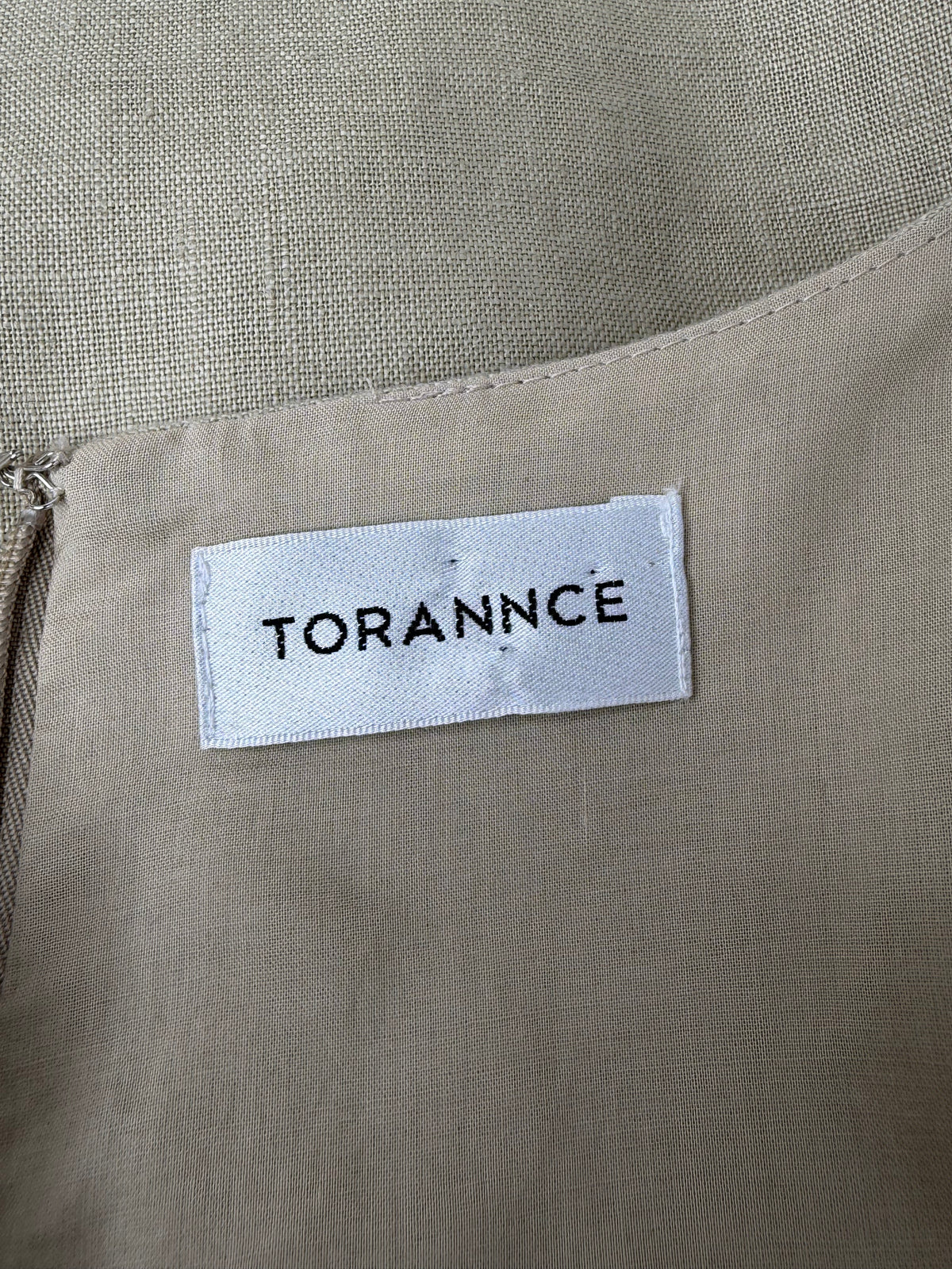 Torannce Pale Khaki Lace-Up Mini Dress - AU8