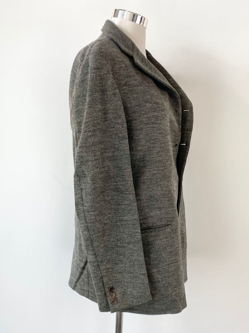 Giorgio Armani Grey Wool Blend Blazer - 42