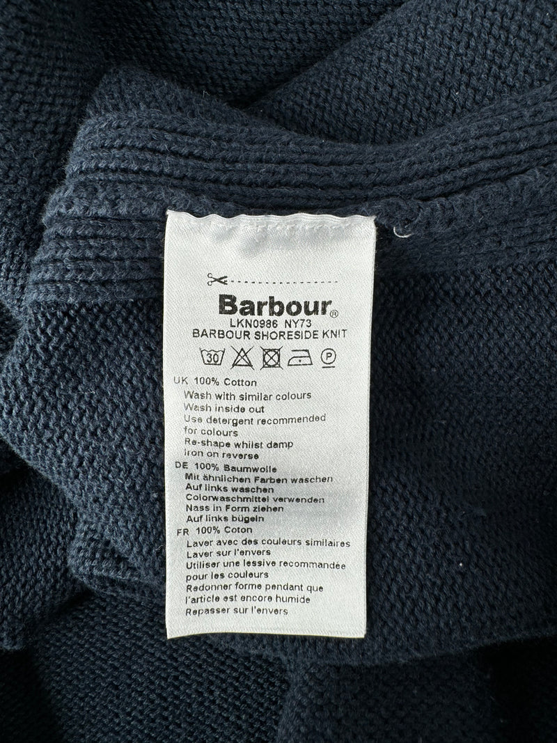 Barbour Navy Blue 'Shoreside' Knit - AU10/12