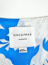 Once / Was Blue & White Floral Blouse - AU6/8