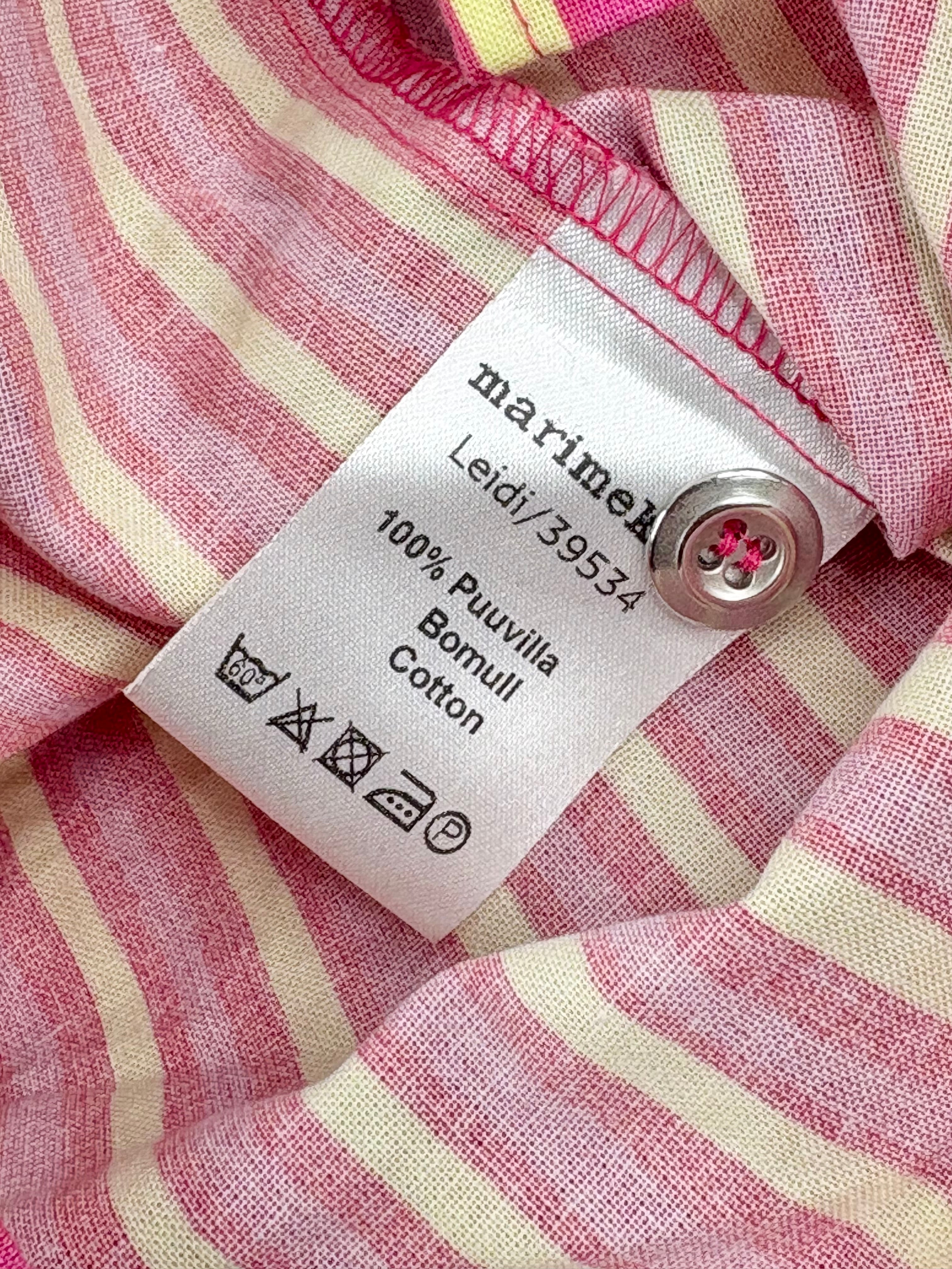 Marimekko Fuchsia & Yellow Striped 'Leidi' Shirt - AU8
