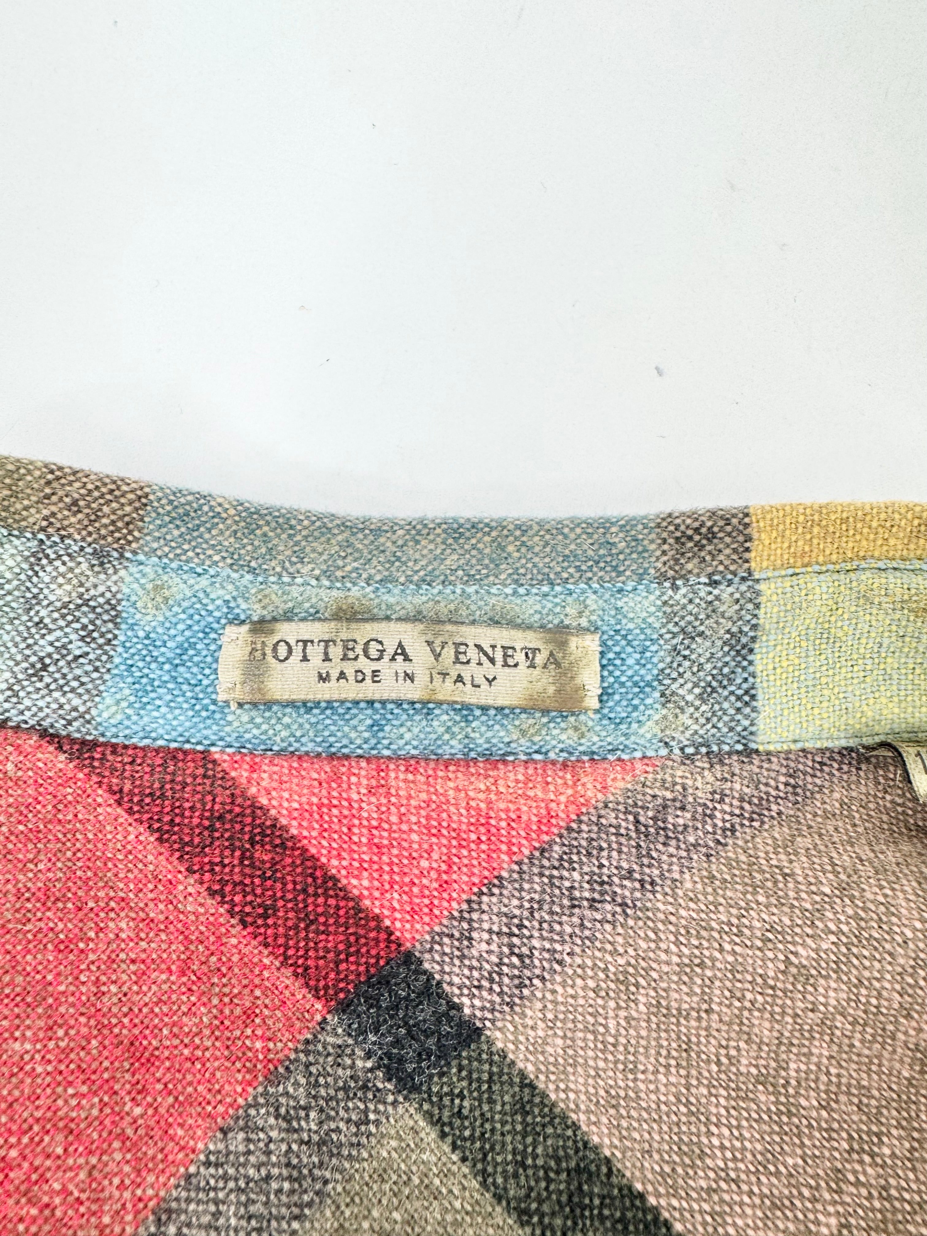 Bottega Veneta Multicoloured Plaid Wool Shirt - M/L