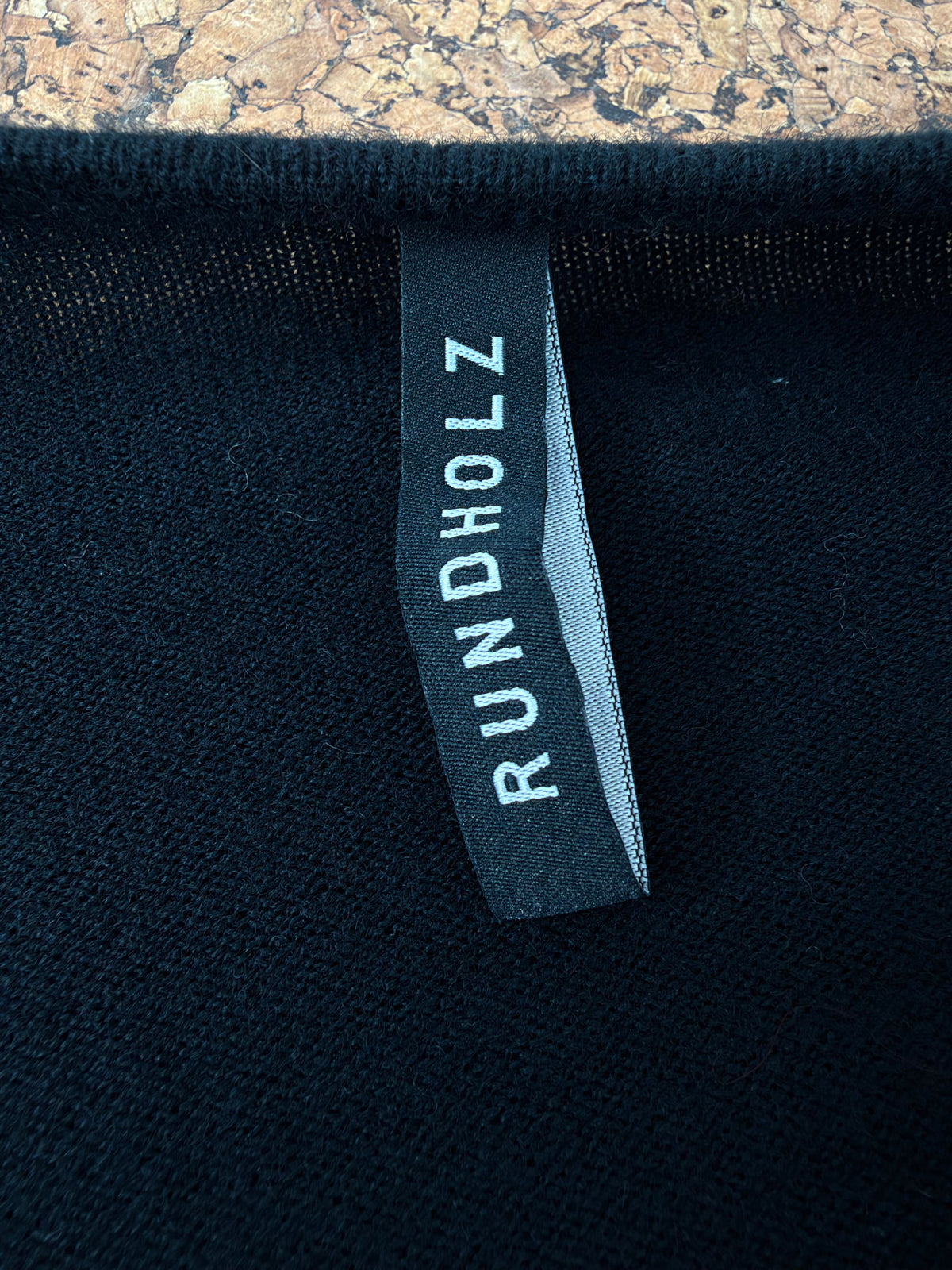 Rundholz Black Asymmetrical Textile Jumper - AU8/10