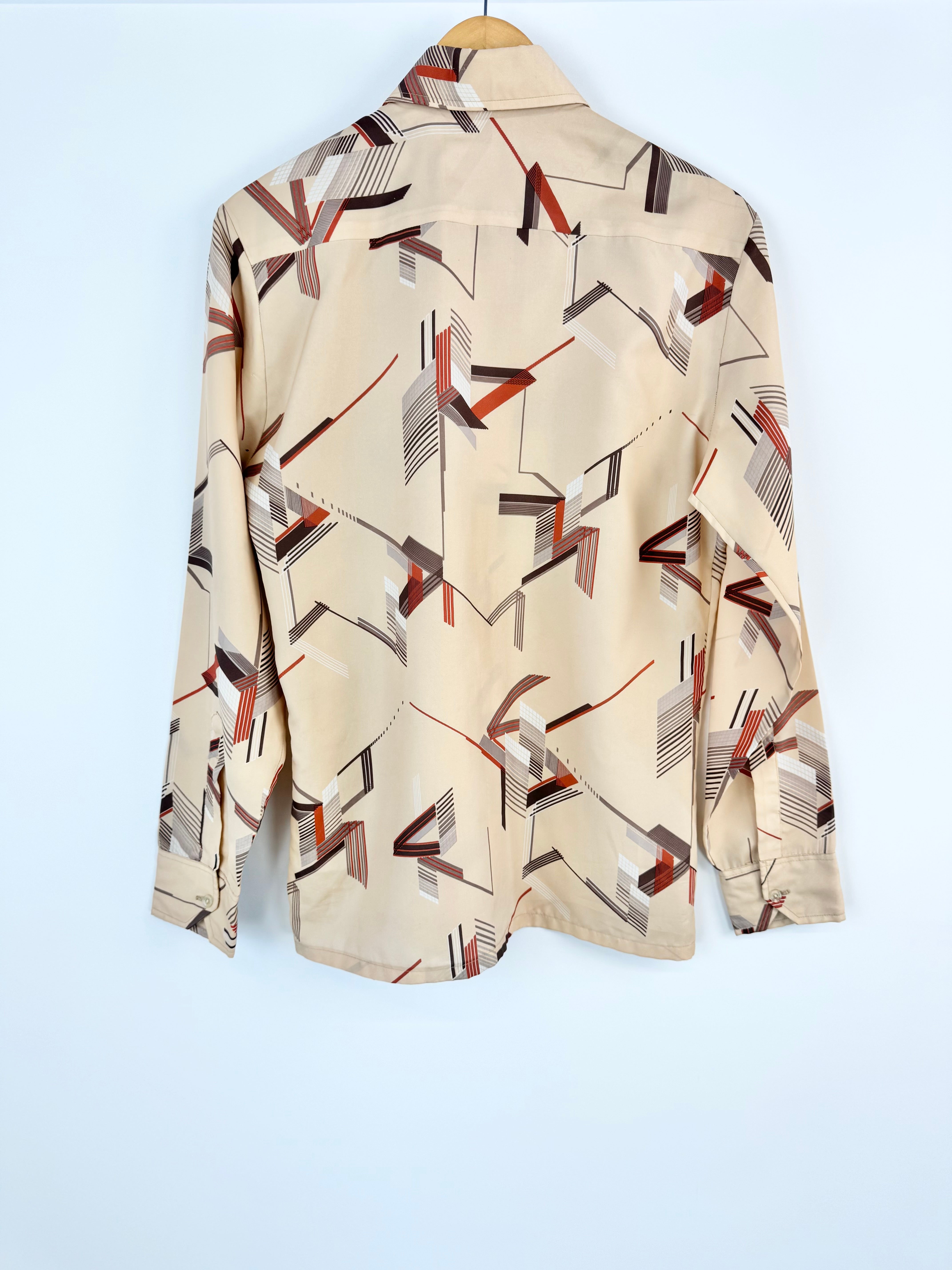 MFW Vintage Alexanders Emka Retro Patterned Shirt - M