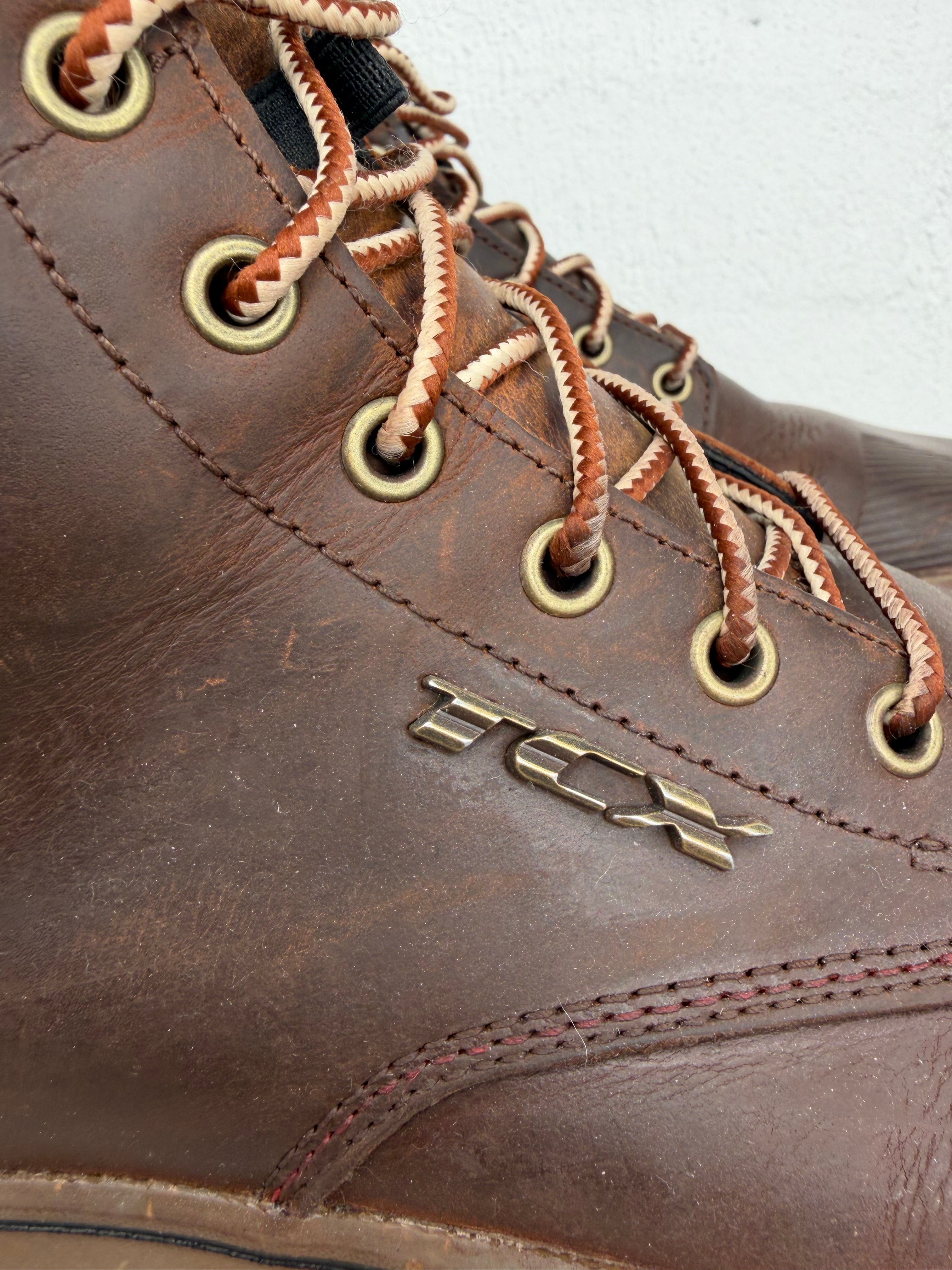 TCX Brown Leather Lace Up 'Dartwood' Boots - EU45
