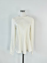 Banded Together Ivory Silk Blouse - AU10