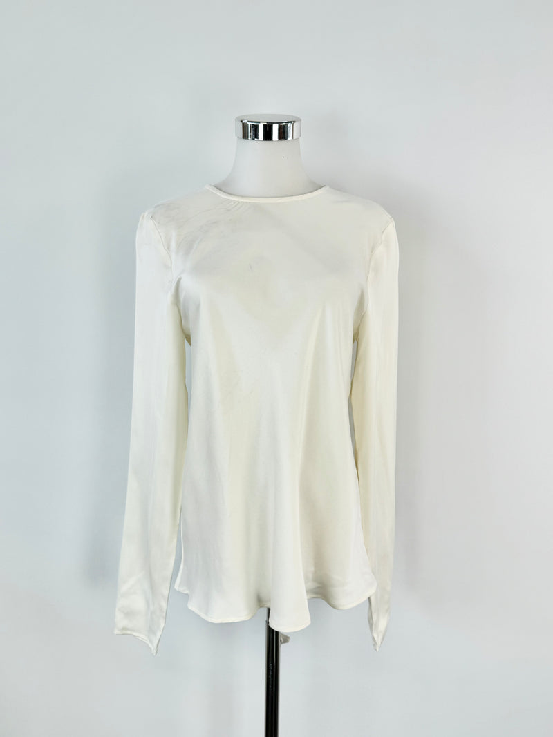 Banded Together Ivory Silk Blouse - AU10