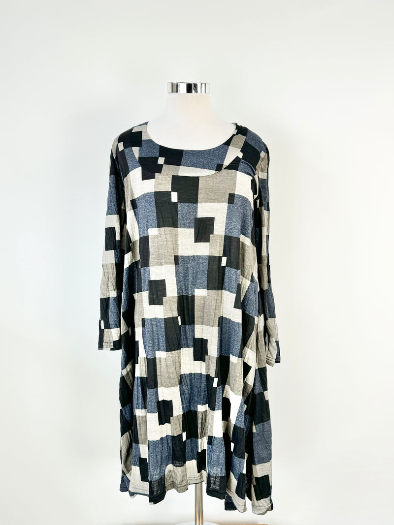 Jean Jones Square Patterned Dress - AU20