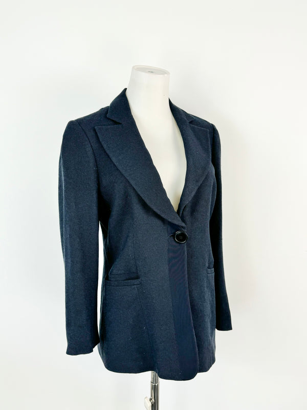 Vintage Emporio Armani Navy Blue Casual Blazer - AU10