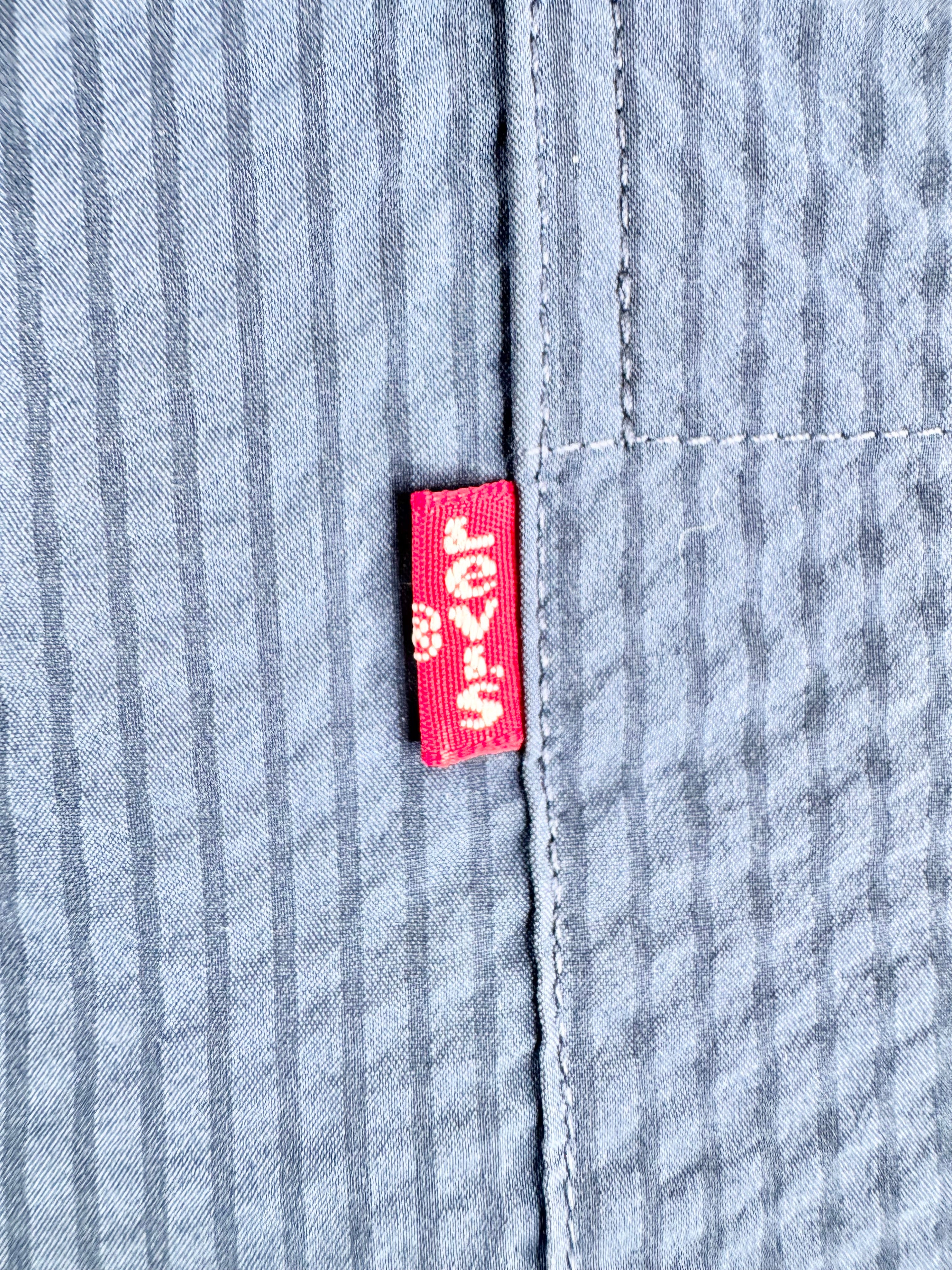 Vintage Levi's Blue Shirt Sleeve Shirt - M