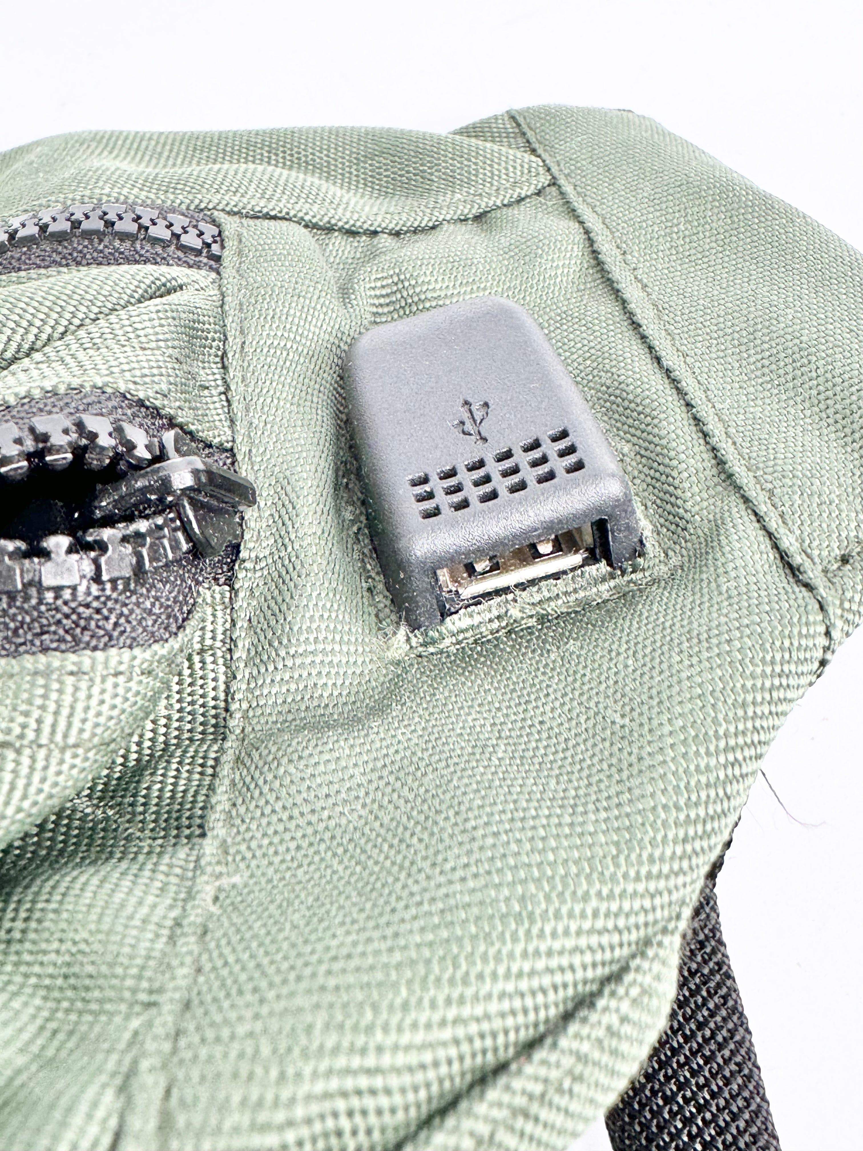Tumi Pine Green Off Shoulder Bag & Bumbag Travel Set