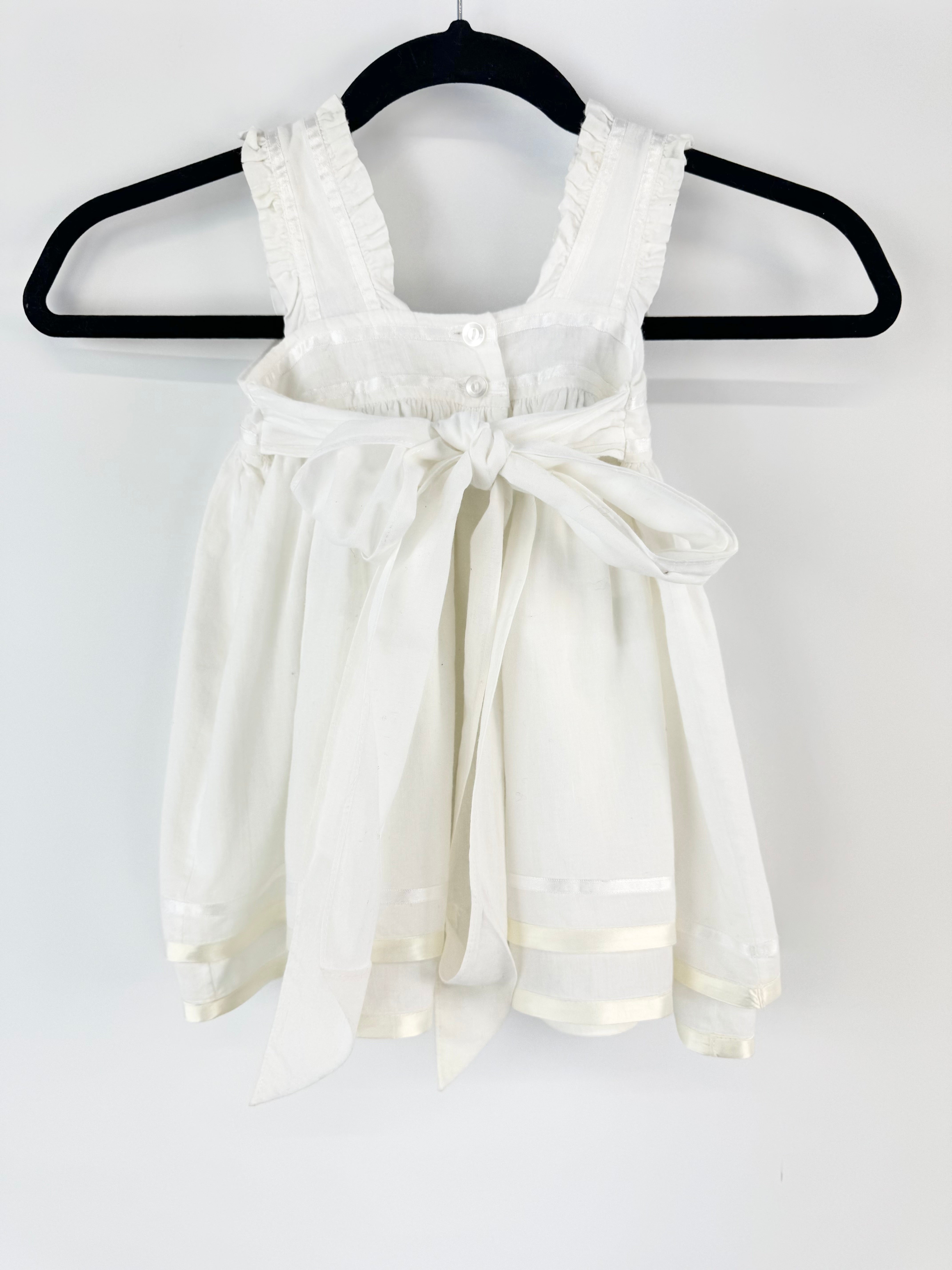 Vintage Toad Hall Children's White Dress - Size 1