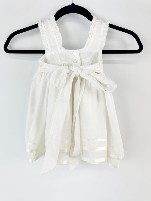 Vintage Toad Hall Children's White Dress - Size 1