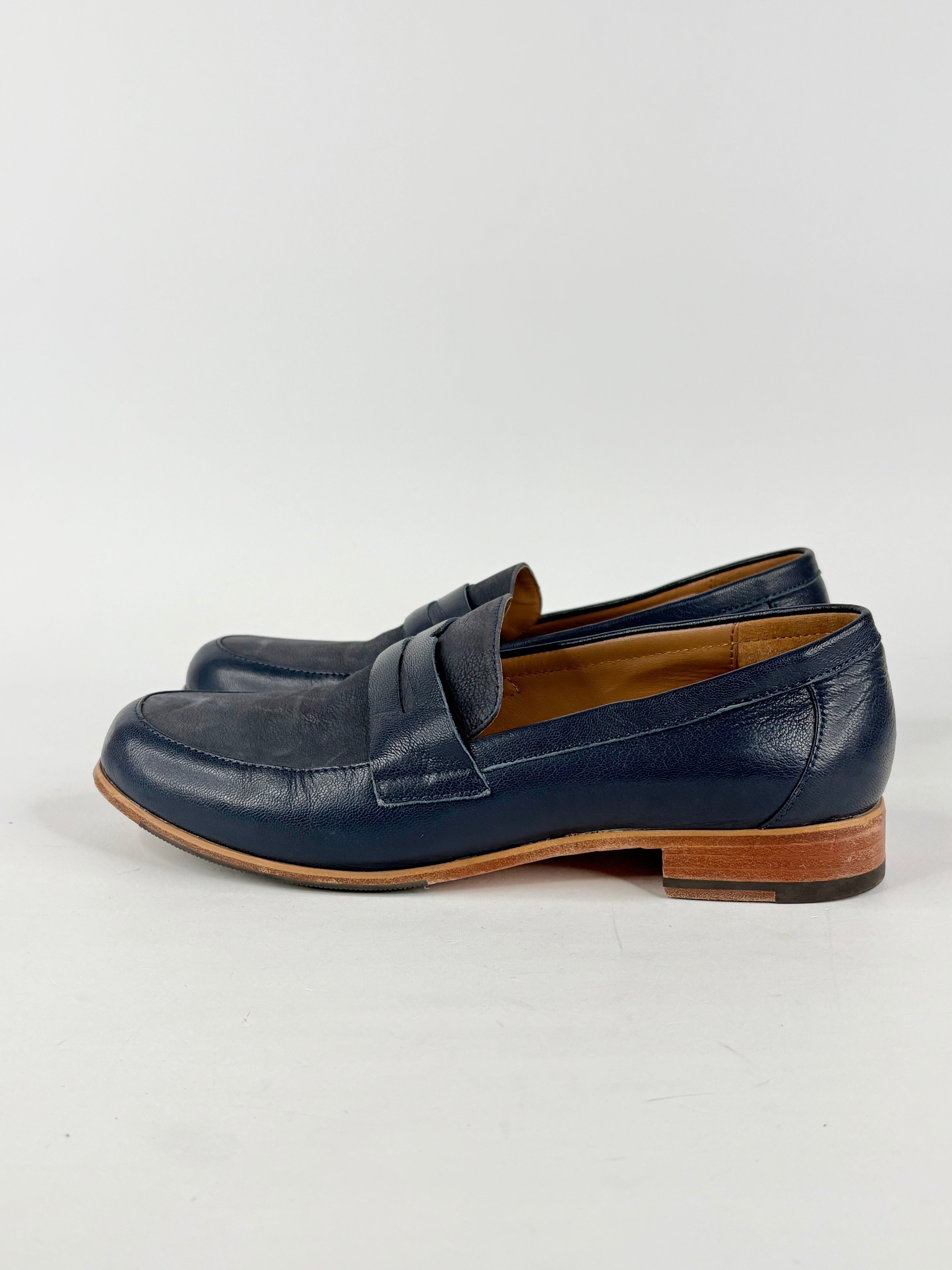 Zizi by Florsheim 'Melita' Navy Blue Leather Loafers - EU37