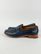 Zizi by Florsheim 'Melita' Navy Blue Leather Loafers - EU37