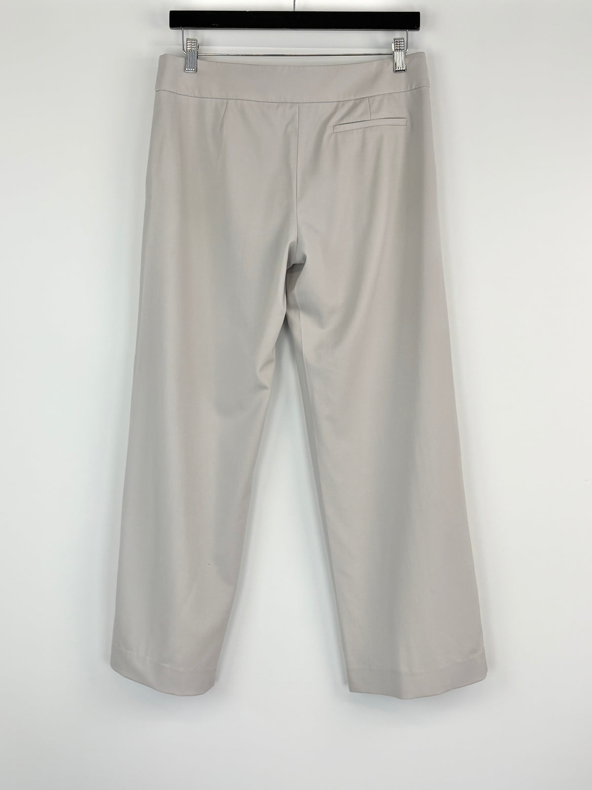 Emporio Armani Stone Grey Straight-Leg Tailored Trousers - AU10