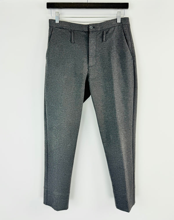 Hope Stockholm Grey Grid Pattern Slacks - 34