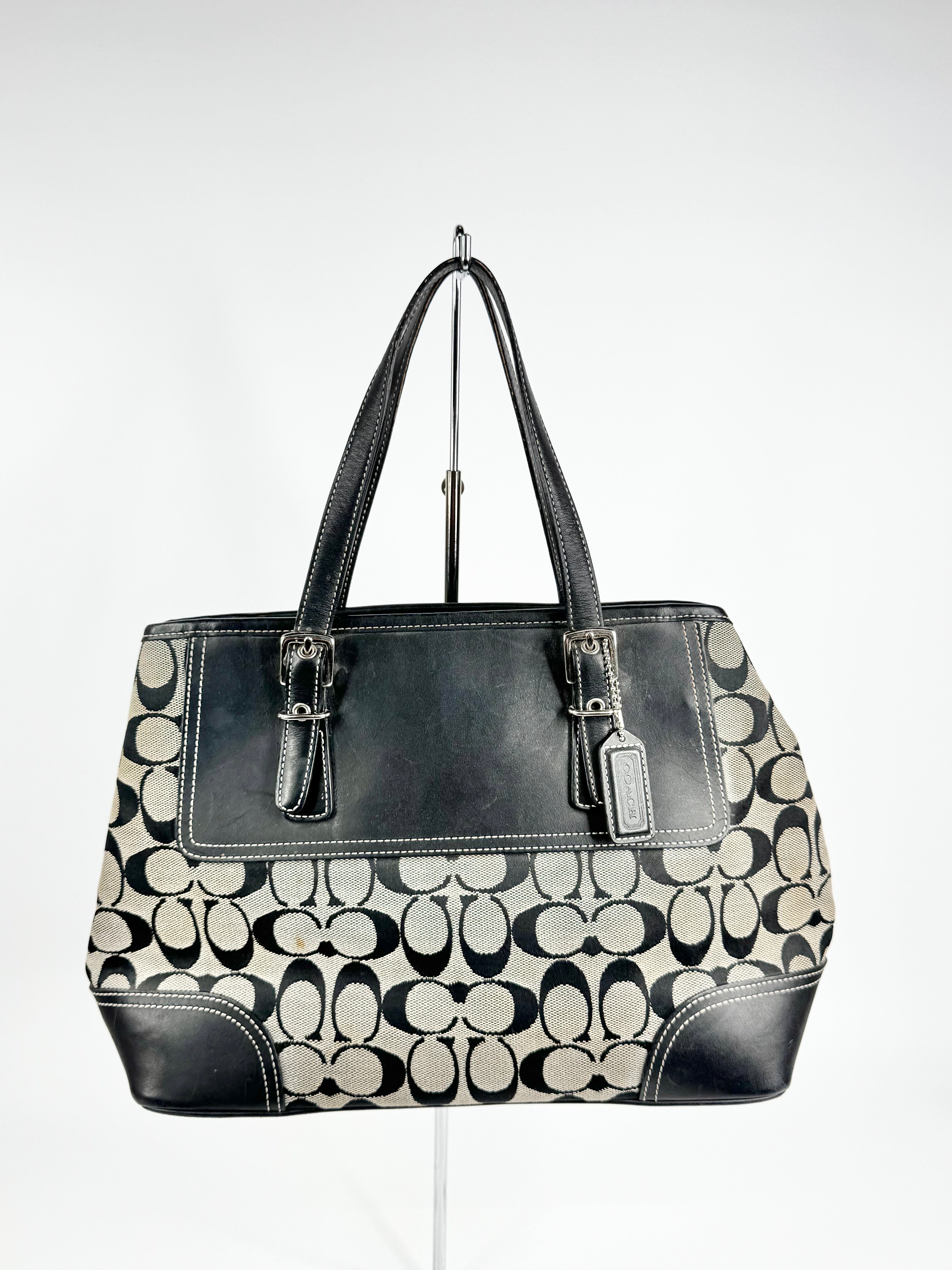 Coach 'Hampton' Monogram Shoulder Bag