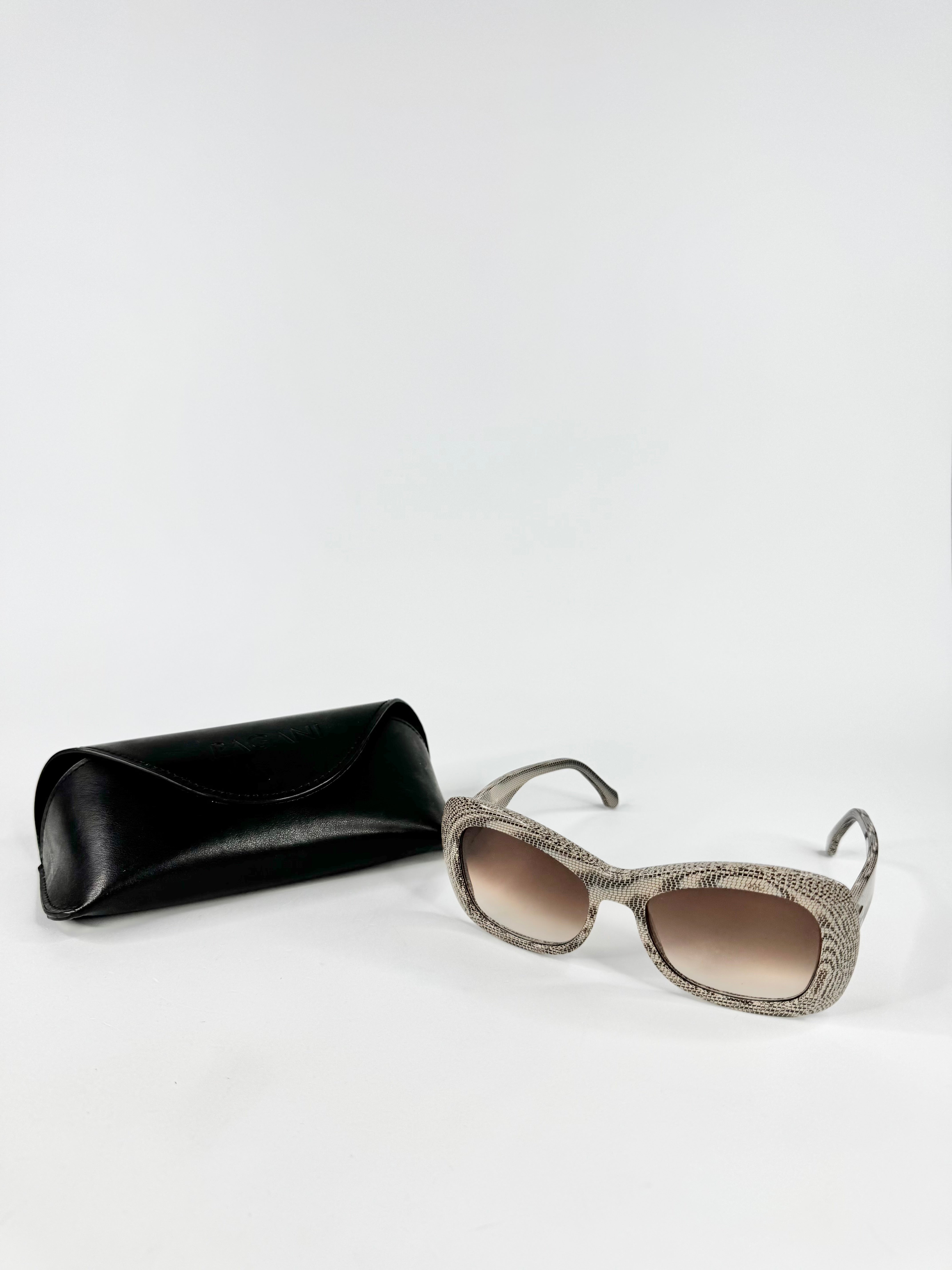 Pagani Grey, Beige & Taupe Pattern Sunglasses