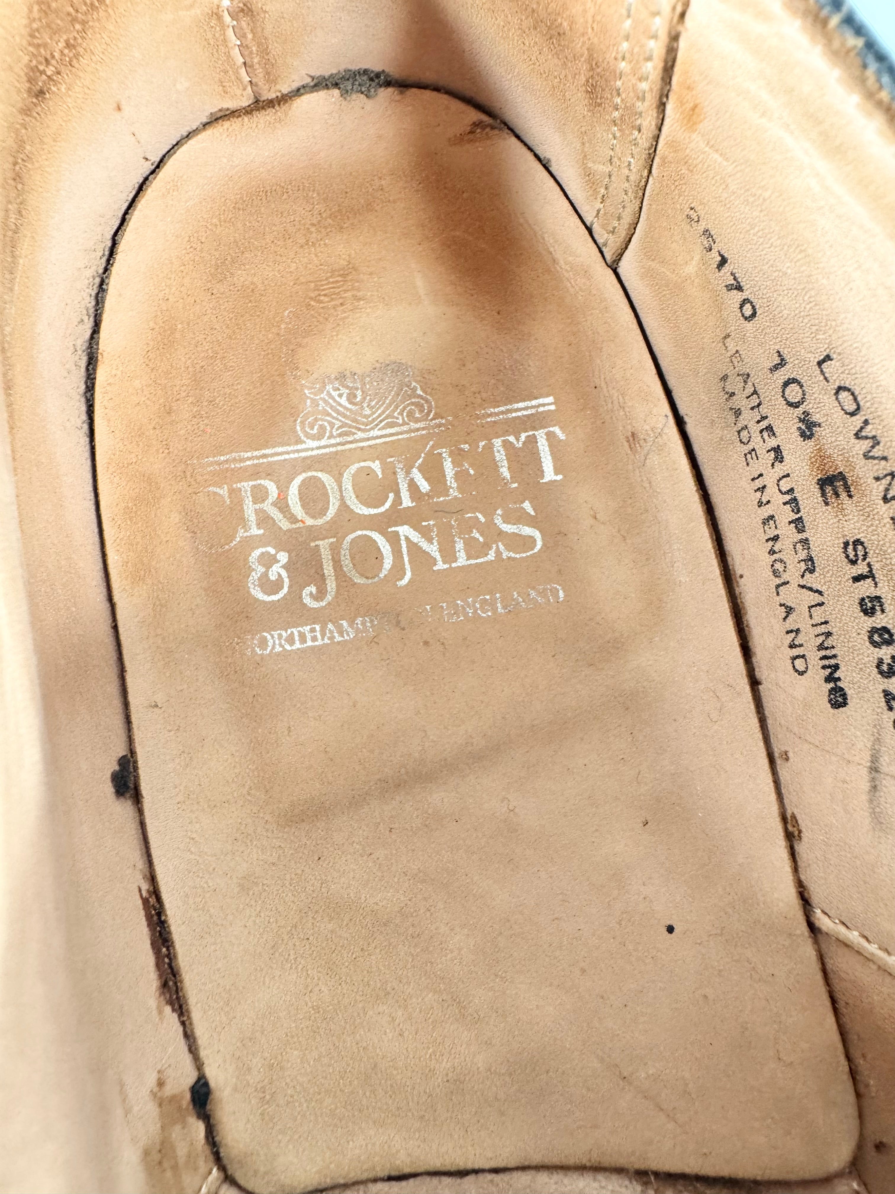 Crockett & Jones Black Monk Strap Leather Dress Shoes - EU45
