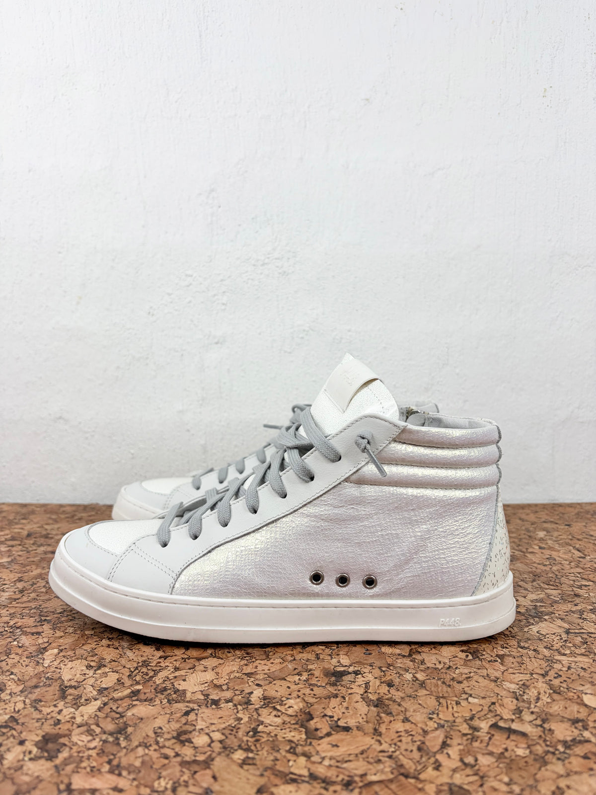 P448 High Top Metallic Sneakers - EU40