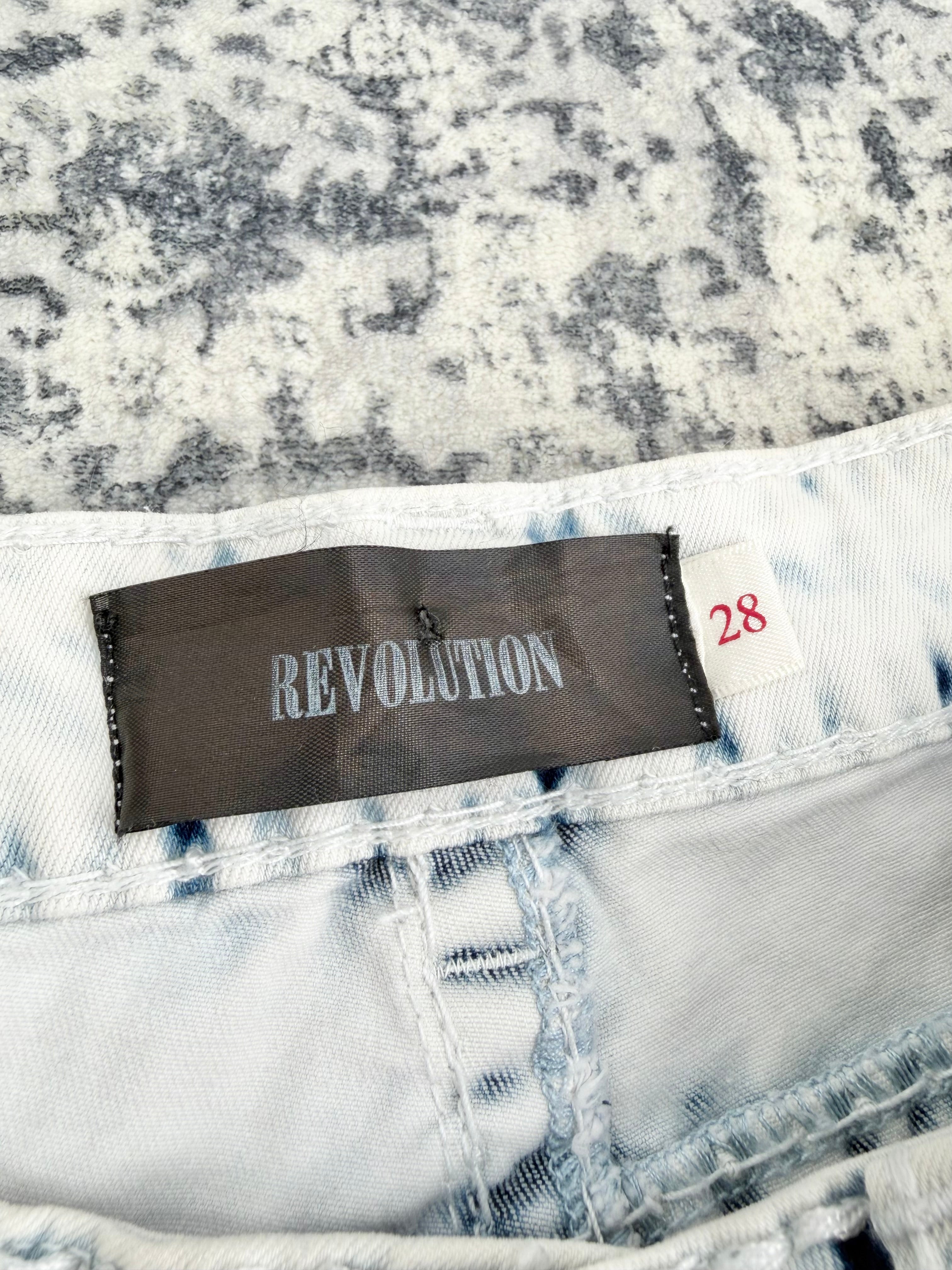 Revolution Pale Dyed Denim Jeans - 27