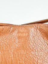 Baggu Tan Leather Cross Body Pouch