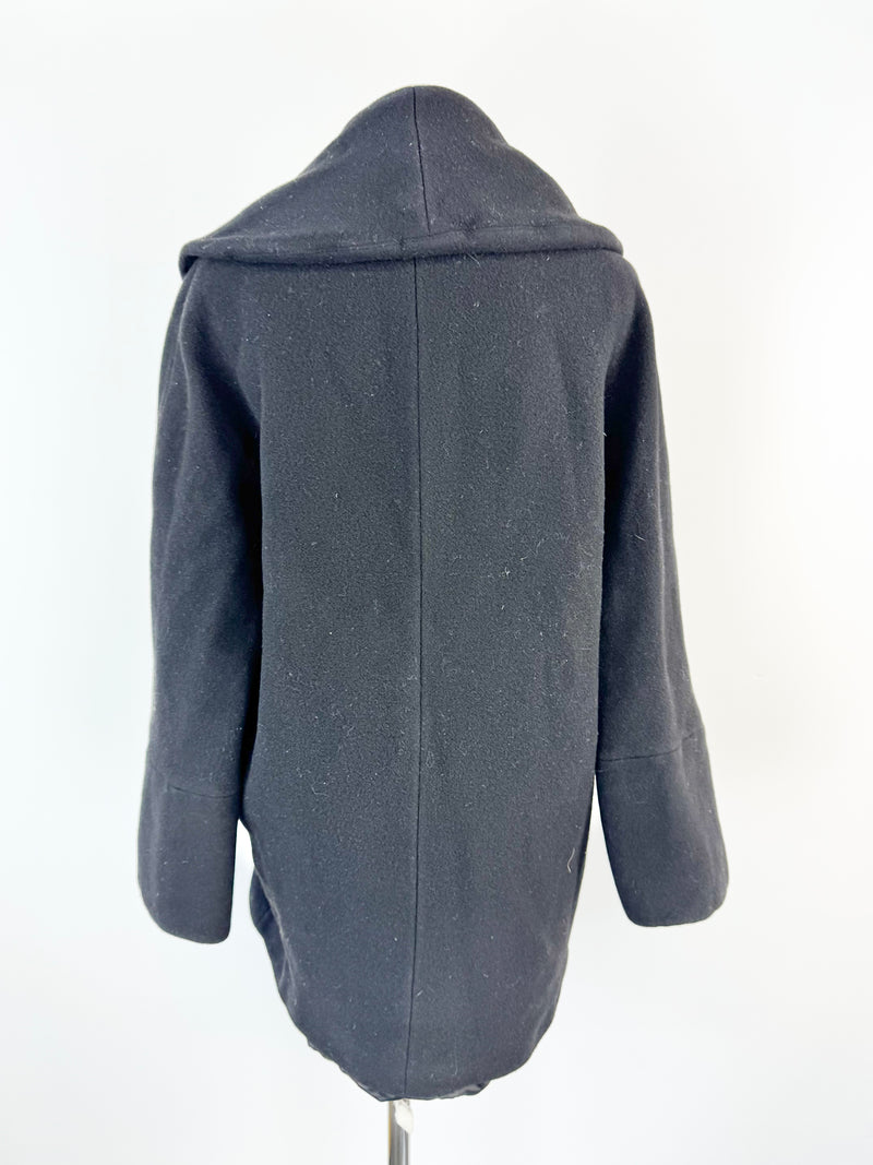 Altro by Digbys Black Wool Blend Coat - AU8/10