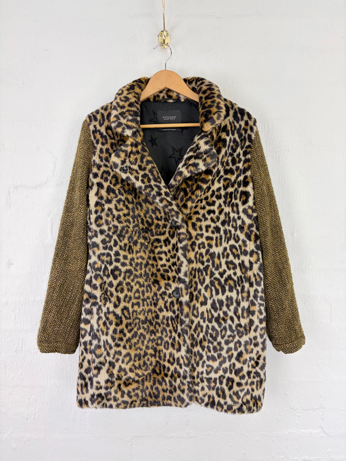 Scotch + Soda Faux Leopard Coat - AU10/12