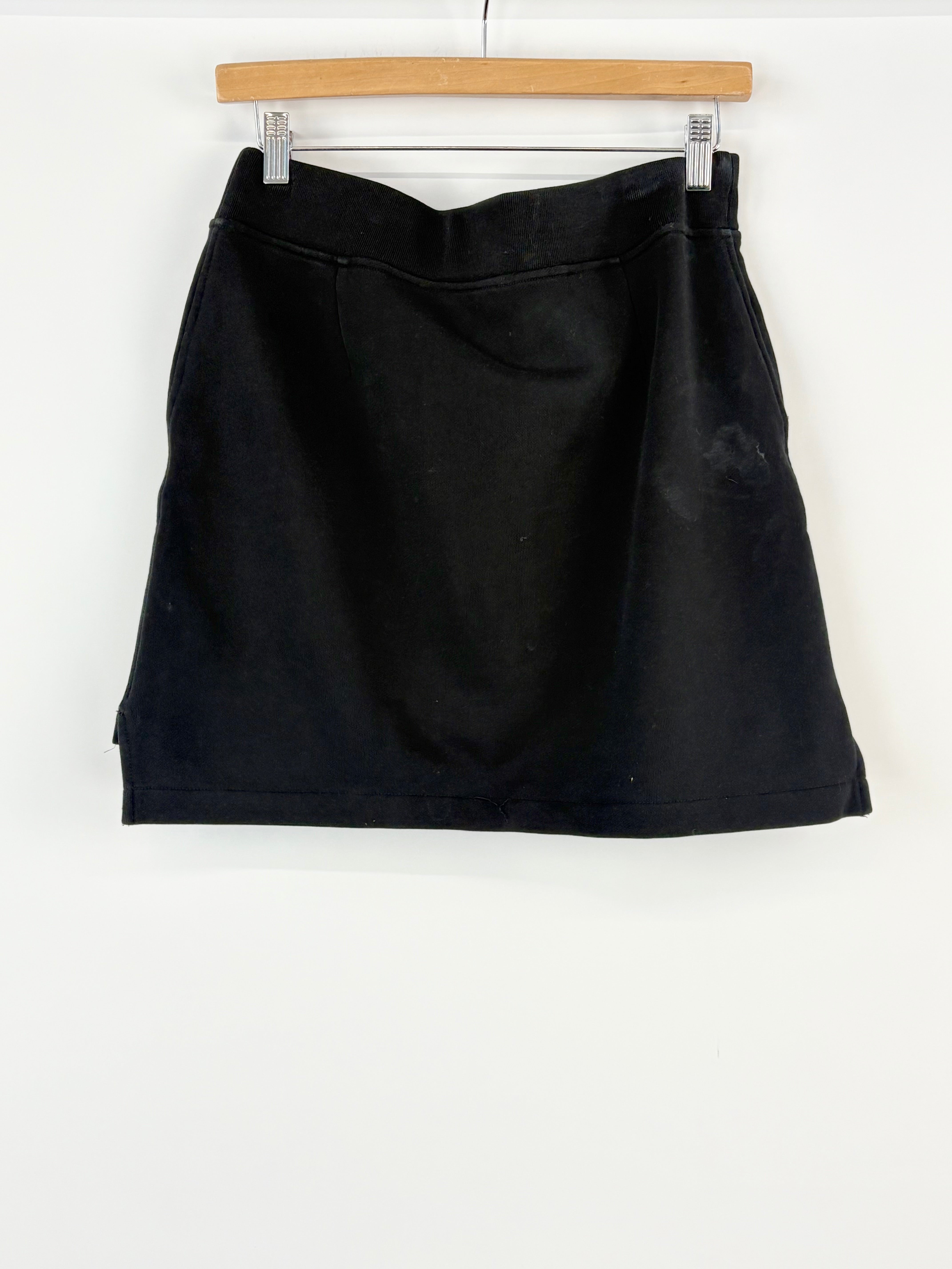 Moschino Couture! Black Stretch Zip-Up Mini Skirt - AU8