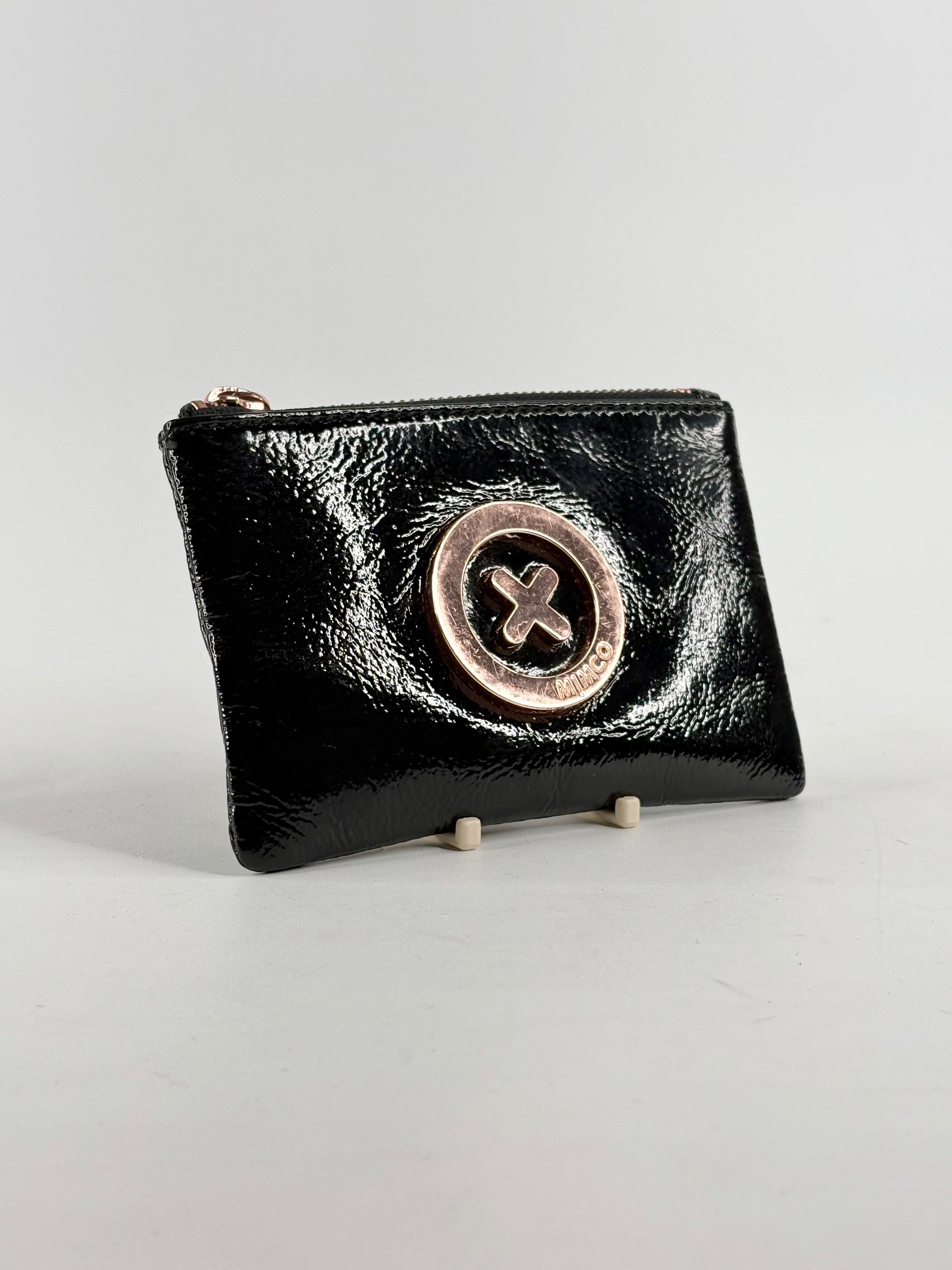 Mimco Patent Black Leather Coin Purse