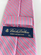 Brooks Brothers Striped Pink Silk Tie