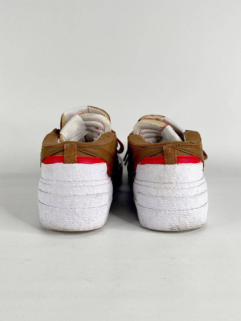 Nike x Sacai British Tan Blazer Low Sneakers - EU44.5