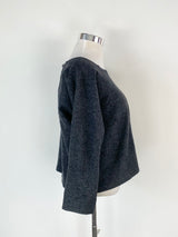 FME Apparel Deep Grey Wool Relax Fit Top - AU12
