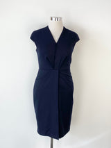 Reiss Midnight Blue Dress & Blazer Set - AU12