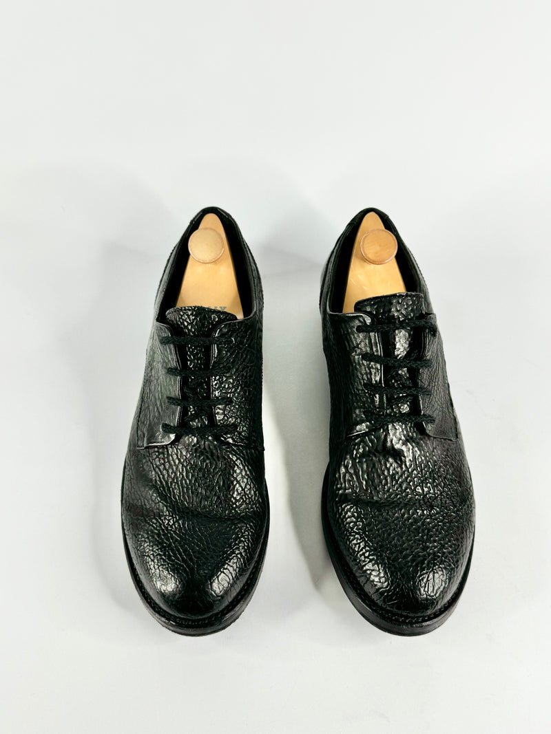 Asgaard 'Thorkatla' Black Reversed Black Lace Up Shoes - EU42