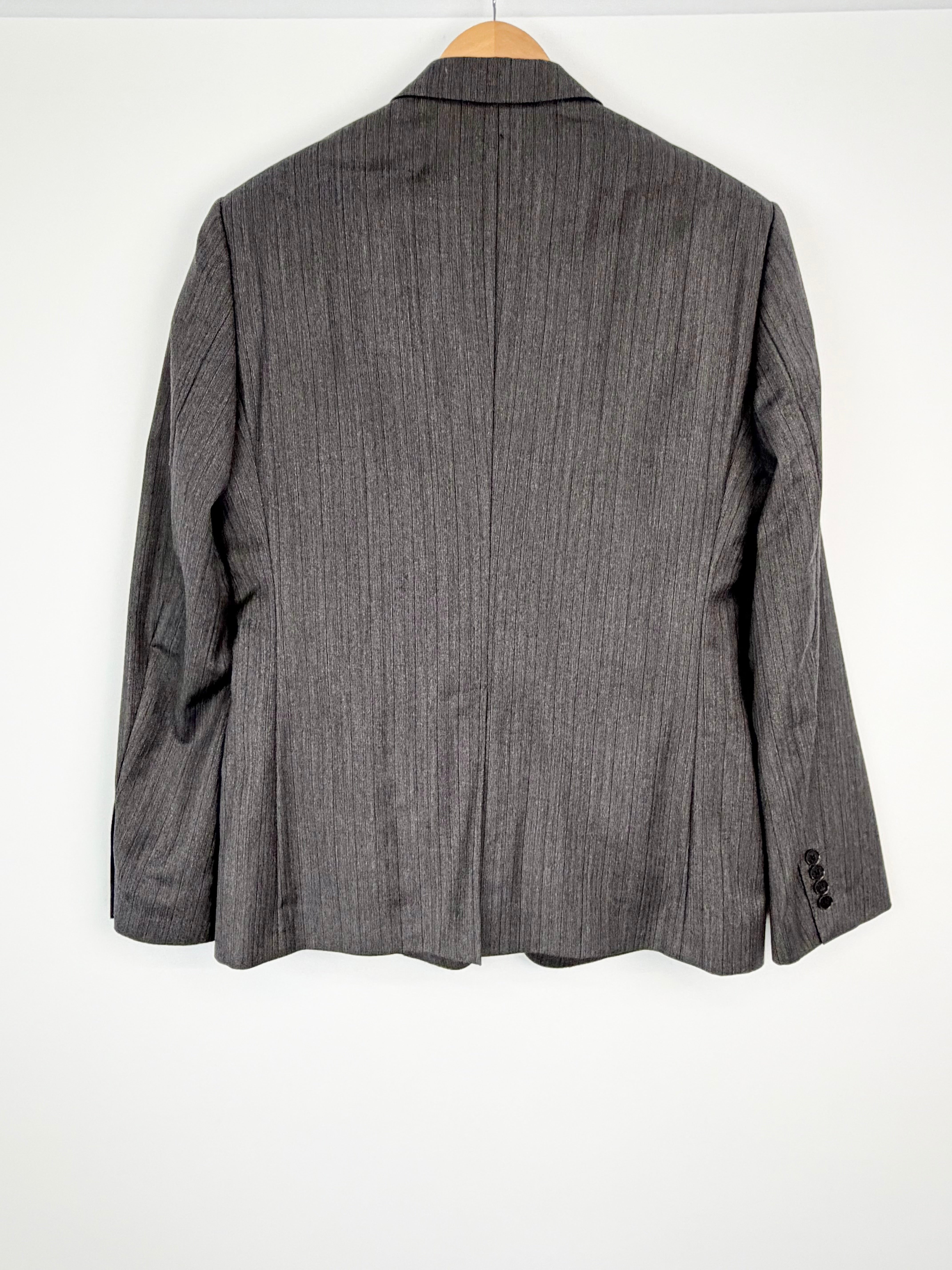 Dolce & Gabbana Charcoal Herringbone Patterned ‘Martini’ Blazer - L