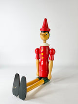 Vintage Wooden Pinocchio Figure