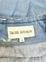Rachel Antonoff Anthropologie Hawaiian Hula Girl Off Shoulder Ruffle Top - AU8