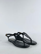 Tod's Black Patent Leather Sandals NWT - EU36